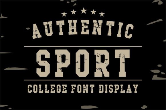 Authentic Sport: The Bold Display Font That Channels Varsity Spirit
