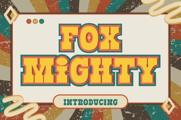 Fox Mighty: A Bold Retro Display Font