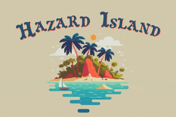 Hazard Island: A Playful Font for Nostalgic Design