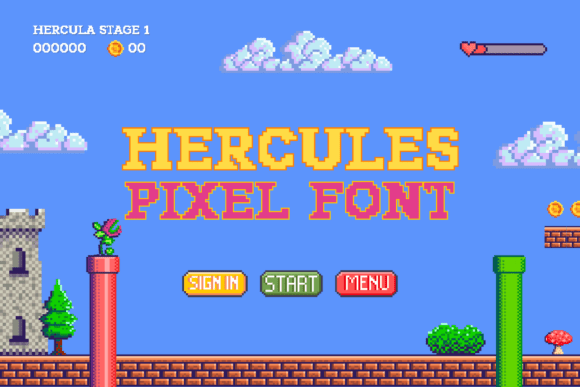 Hercules Pixel: A Versatile Font for Retro Gaming and Modern Design Needs