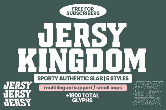 Jersey Kingdom: The Unique Typeface That Merges Athletic Energy and Academic Elegance