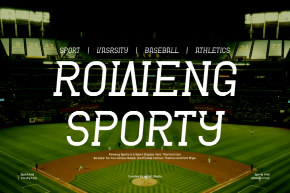 Roweng Sporty: A Sporty Font for Creative Projects
