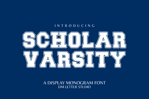 Scholar Varsity: A Bold and Structured Font for Academic and Athletic Designs