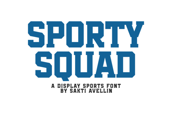 Sporty Squad: Elevate Your Designs with Bold, Dynamic Typography