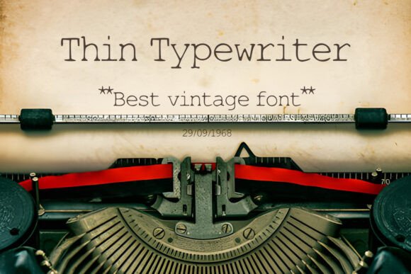 Thin Typewriter: Infusing Nostalgia into Modern Design Projects