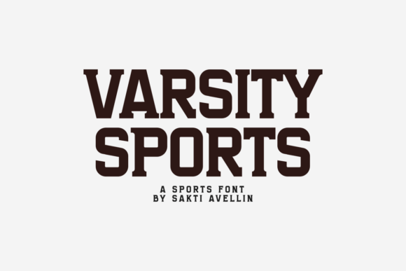 Varsity Sports: A Bold Font for Dynamic Designs