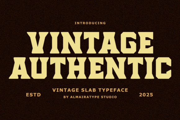 Vintage Authentic: A Timeless Typeface for Modern Designers