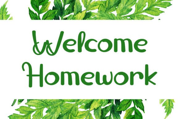 Welcome Homework: A Versatile and Elegant Font for Creative Projects