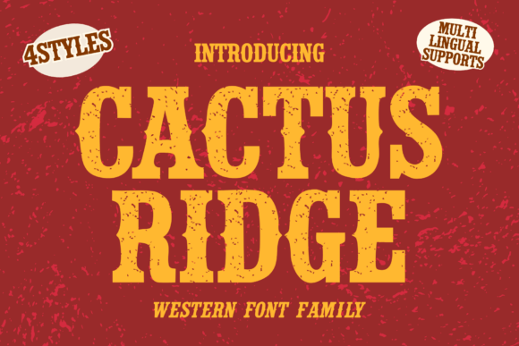 What is Cactus Ridge and How Can You Use This Playful Western Display Font in Your Designs?